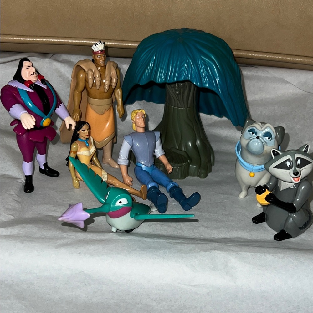 Bundle of Vintage Burger King Toys - Pocahontas